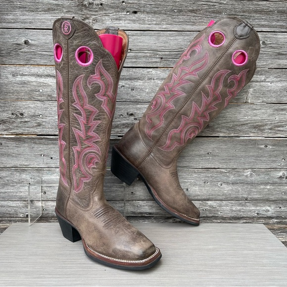 Tony Lama Shoes - TONY LAMA ‘Buckaroo’ 3R Cowgirl Riding Boots / Sz-7